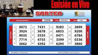 Sorteo de Quiniela Matutino Nº 17378 - 23/09/2021 15:00 hs