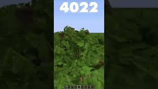 minecraft physics trees 2022 vs 4022 #shorts