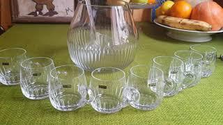 WMF Crystal Punch/ Sangria Bowl and Eight Cups/ Glasses