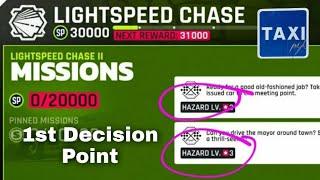 Asphalt 9 - Drive Syndicate - Playing Lightspeed Chase I - 1st Decision Point - Guide