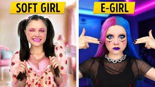 E-GIRL vs. SOFT GIRL when GRANDMA is coming – Relatable family musical by La La Life