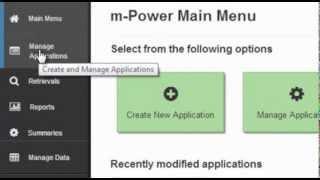 Navigating the m-Power Interface