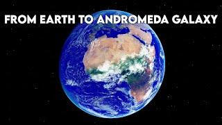 From Earth to Andromeda Galaxy - A Journey Through Space Engine