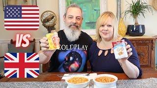 USA VS UK | SPAGHETTIOS VS HEINZ HOOPS | WHO DOES IT BETTER?