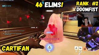 46 Elims! CARTIFAN INSANE DOOMFIST GAMEPLAY! TOP 500 OVERWATCH 2 SEASON 13 circuit royal