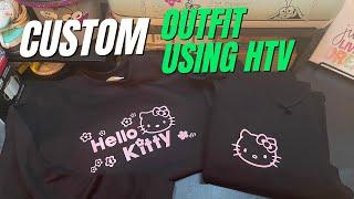 Learn how to make a custom outfit using Heat transfer Vinyl! Customize sweats and joggers!