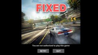 Fix nfs problem" you're not authorized to play this game"