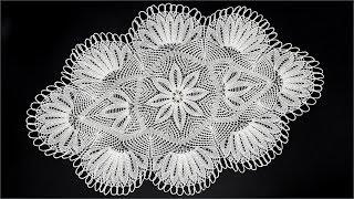 Knitted doily. Knitting doily for beginners. Centre. Part 1.