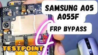 Samsung A05 A055F frp bypass / testpoint