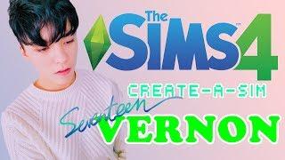 The Sims 4 - Create-a-Sim: SEVENTEEN's Vernon (CC download in description!) | 심즈4: 세븐틴 버논 만들기!