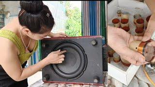 Repair electric soup speaker with burnt speaker coil