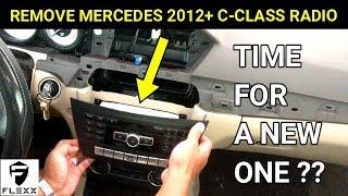 MERCEDES HOW TO: REMOVE 2012+ C-CLASS W204 STEREO RADIO