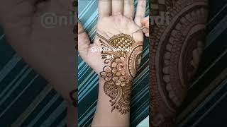 @nikitamehndiart960 //beautiful Arabic mehandi design ️//nikita mehndi art