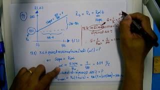 6.1 (ตัวอย่างโจทย์) ความต้านทานแปรค่าตามอุณหภูมิ