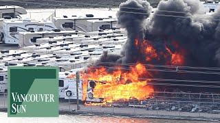 Fire at Abbotsford RV dealership | Vancouver Sun