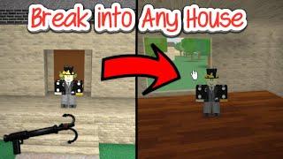 How to BREAK Into Any House in Roblox Work At A Pizza Place!