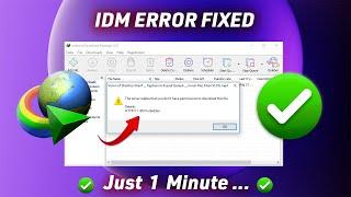 Fix IDM "http/1.1 403 forbidden"-- IDM ERROR FIXED IN A MINUTE ! | Fix all errors 2024