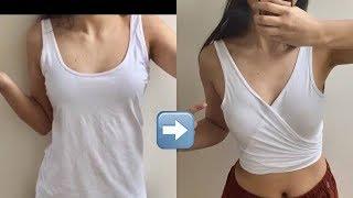 DIY wrapped crop top