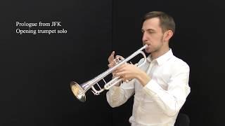 Trumpet solos from JFK performed by Alex Brain