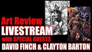 Comic Art Review Livestream with Guests David Finch and Clayton Barton