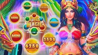 AFTER $125 FREE PLAY AND THEN  MAGICAL WIN !! MOO MOO MADNESS (AGS) / MAYAN MAGIC (IGT) SLOT栗スロ