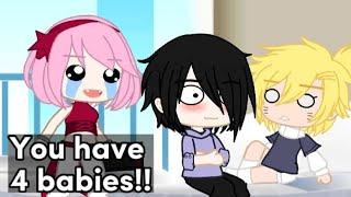 4 Baby!?||•SasuNaru•||{Uchimaki Family}(Naruto Gacha Memes)[]