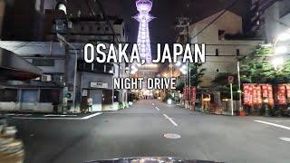 Osaka Night Drive in 4K