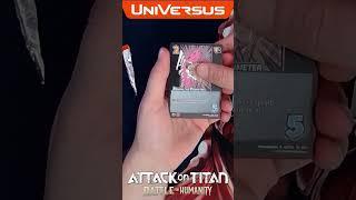 UniVersus Attack on Titan: Battle for Humanity Pack Opening 9! #shorts #universus #tcg #packopening