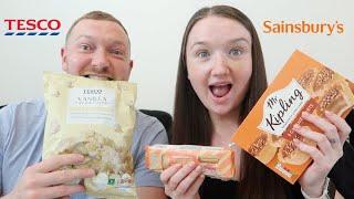 TASTE TESTING 'NEW IN' SNACKS FROM TESCO & SAINSBURYS | JULY 2024