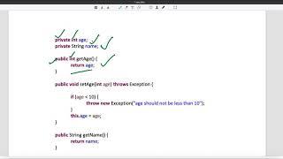 Encapsulation Example In Java Video-4