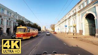 Russian City Orel. Car Driving in the City.