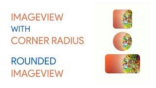 Image View With Corner Radius in Android Studio - Rounded image in Android Studio
