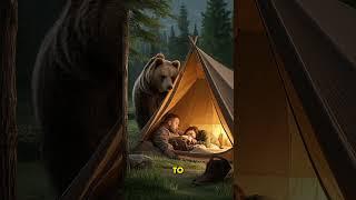 A Wild Bear Watched Her Sleep For Hours ️