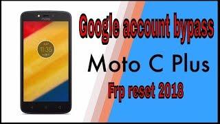 Motorola Moto C Plus XT1721 Google account bypass Frp reset 2018 frp bayypass