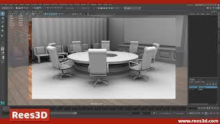 TRAILER: Wireframe and AO Render in Arnold | Rees3D.com