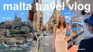 malta vlog | valletta, blue lagoon, camino island, st. peter's pool & more!