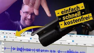 Eigenes Voice Over aufnehmen - schnell, einfach und kostenfrei!