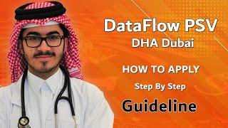 How to apply/register for DataFlow PSV application for DHA Dubai exam? |- Step by Step guidelines