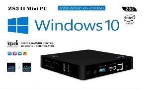 Z83 II Mini PC  Windows 10 Intel Atom x5 Z8350 Quad Core TV BOX