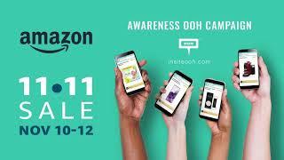 “Shop deals and save more” on Amazon’s 11.11 sales mania across Dubai’s billboards