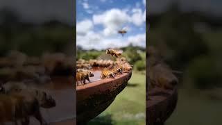  Bees #bees #water #summer