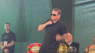 Crowd Goes Crazy For Canelo Alvarez Boo Crawford  At Canelo vs Crawford Press Conference