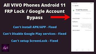 All VIVO [2021] Android 11 FRP/Google Account Bypass WITHOUT PC - FIXED Google Play services