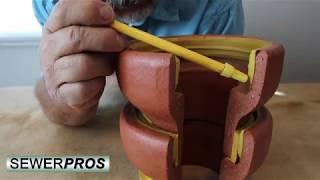 Instruction Video on Vitrified Clay Sewer pipe Joints ,Cleaning Sewers, installation