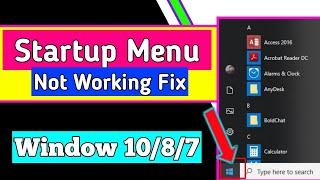 Start Menu Button Doesn’t Work in Windows 10 | How to fix Windows 10 Start menu not Working in Hindi