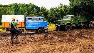 IFA W50 Bergung aus dem Schlamm