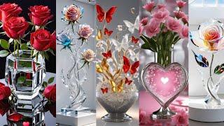 Beautiful home Decoration piece | glass flower Decoration piece | flower iphone wallpaper