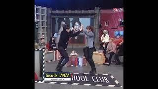 Taekook handshake hobi joining in the back
