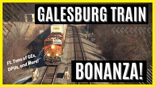 Galesburg Train Bonanza: Tons of GEs, DPUs, and More!