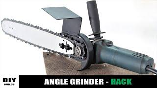 Make A Homemade Chainsaw | Angle Grinder Hack | Diamleon Diy Builds